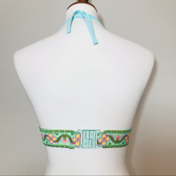 VICTORIA’S SECRET Floral Halter Bikini Top Size XS - Picture 5 of 9